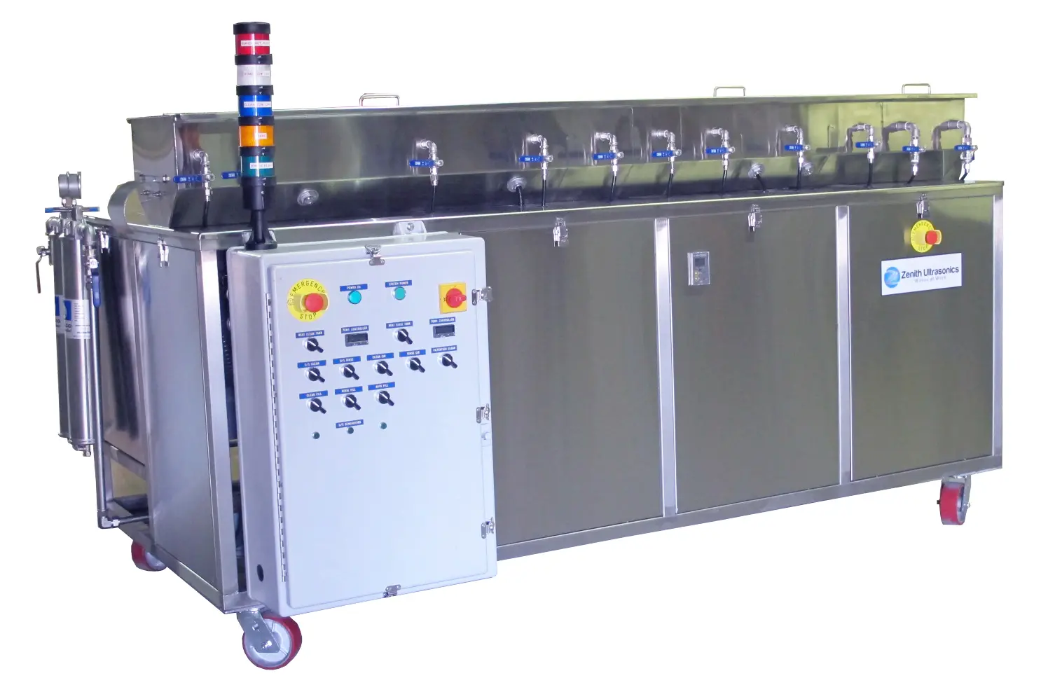STRIP & WIRE CLEANER SILHOUETTE inline metal stamping cleaning system