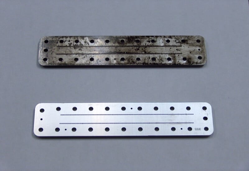 A stainless steel part got cleaned by the Z-60 Aqueous Alkaline Cleaning Fluid process in the USA