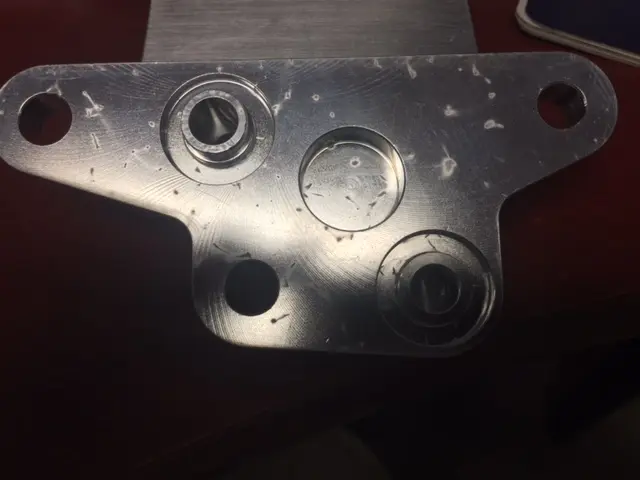 Cavitation Damage to Aluminum Part due to Overexposure