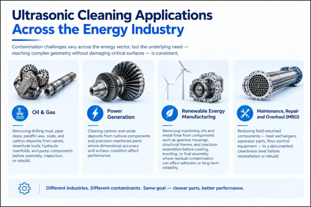 Ultrasonic Cleaning Applications Across the Energy Industry