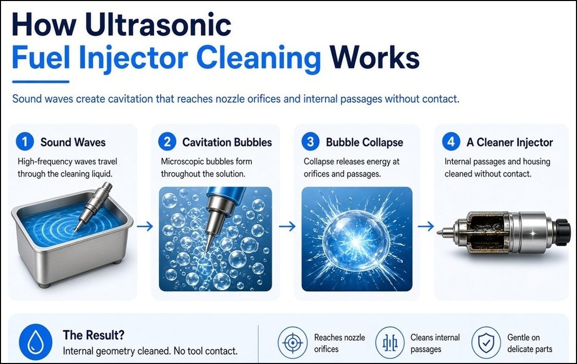 How Does Ultrasonic Fuel Injector Cleaning Work